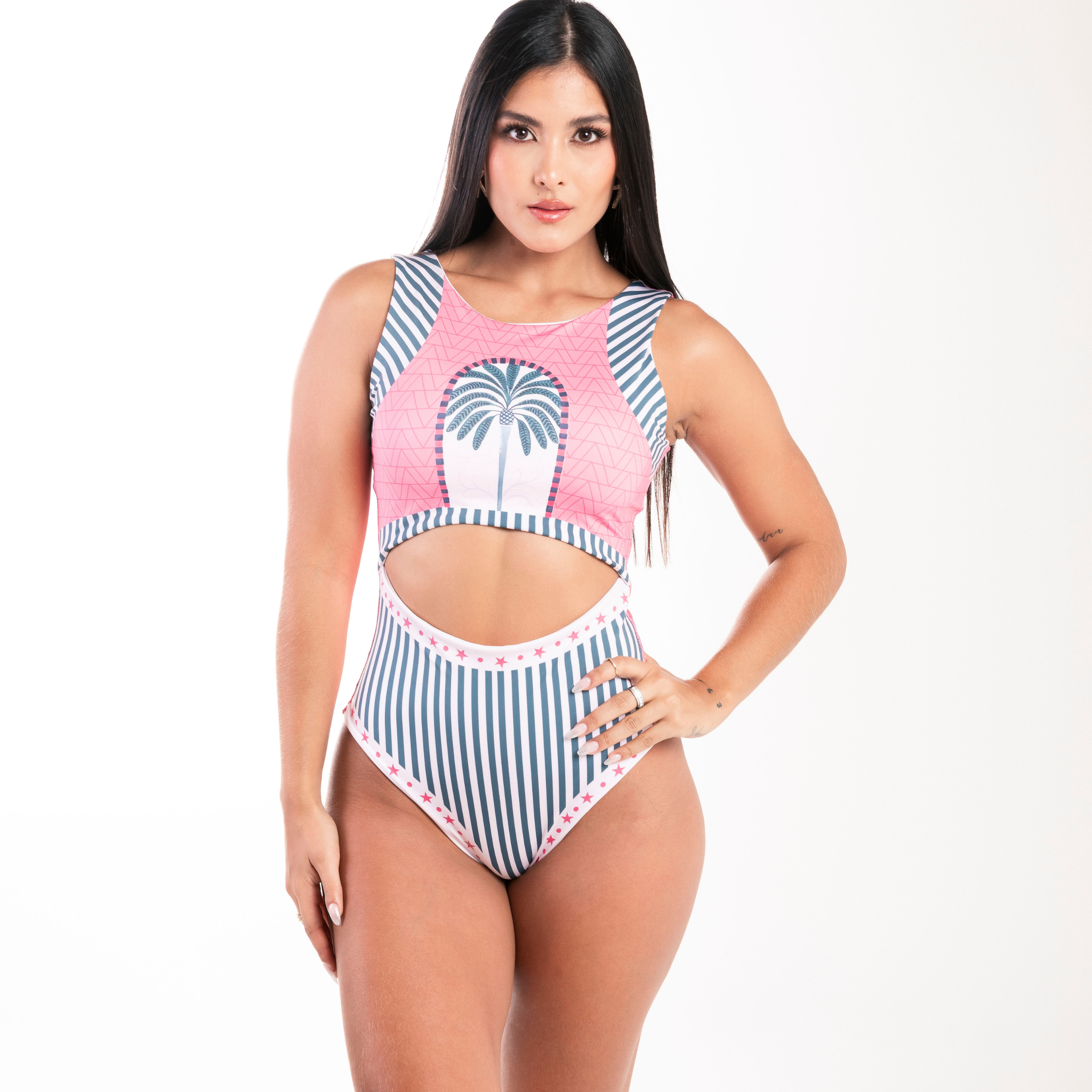 VESTIDO DE BAÑO DE UNA PIEZA: TR-07