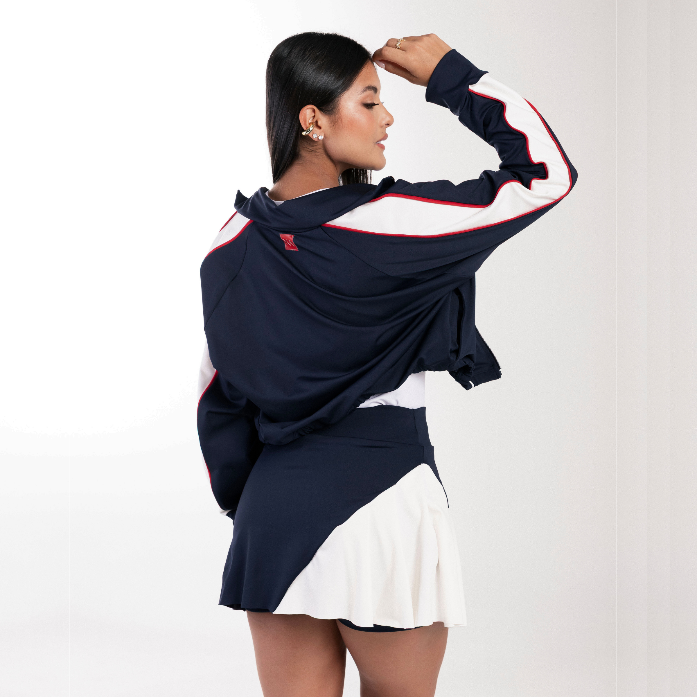 SET DE CHAQUETA Y FALDA DE TABLAS: CL-06