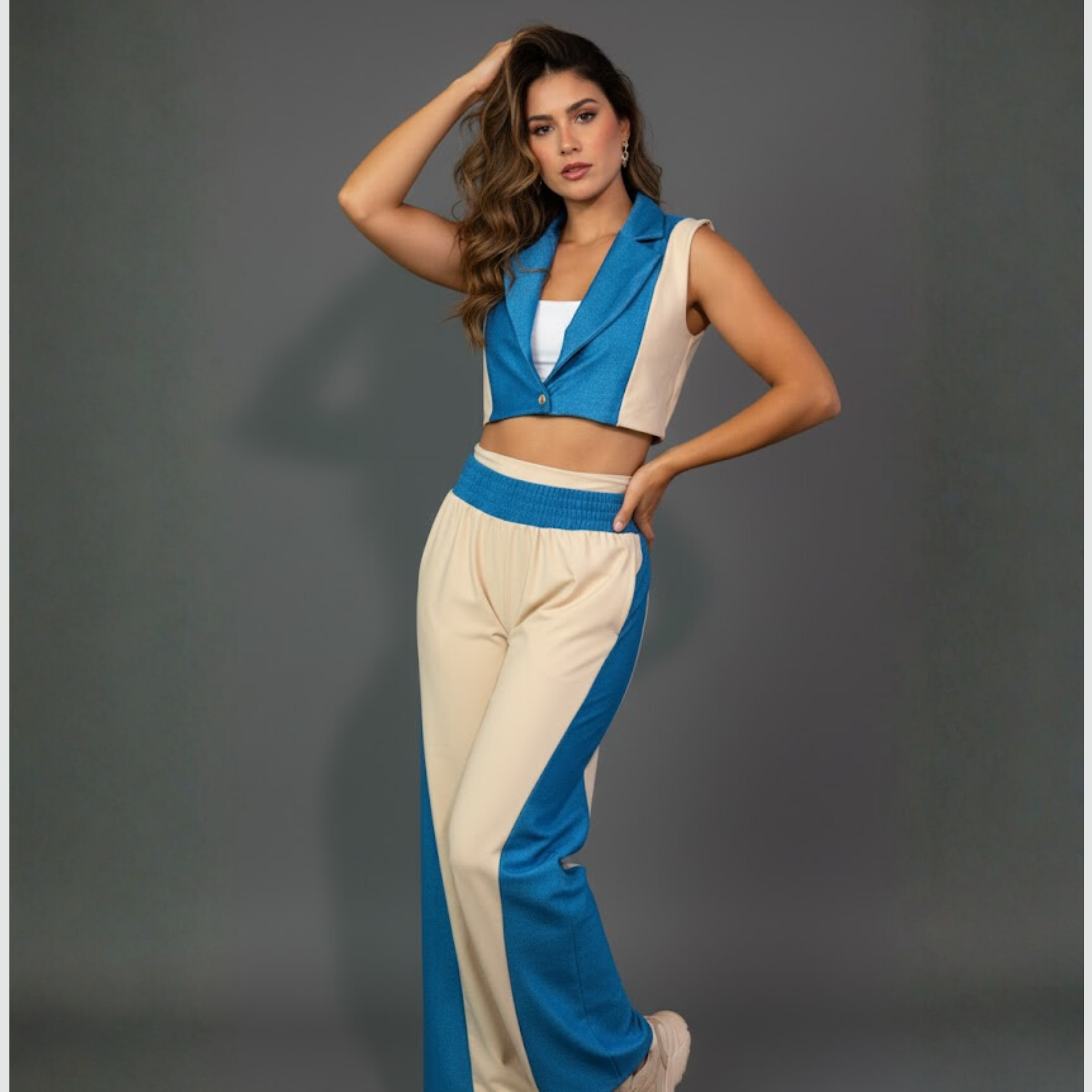 SET VIAJERO DENIM BICOLOR