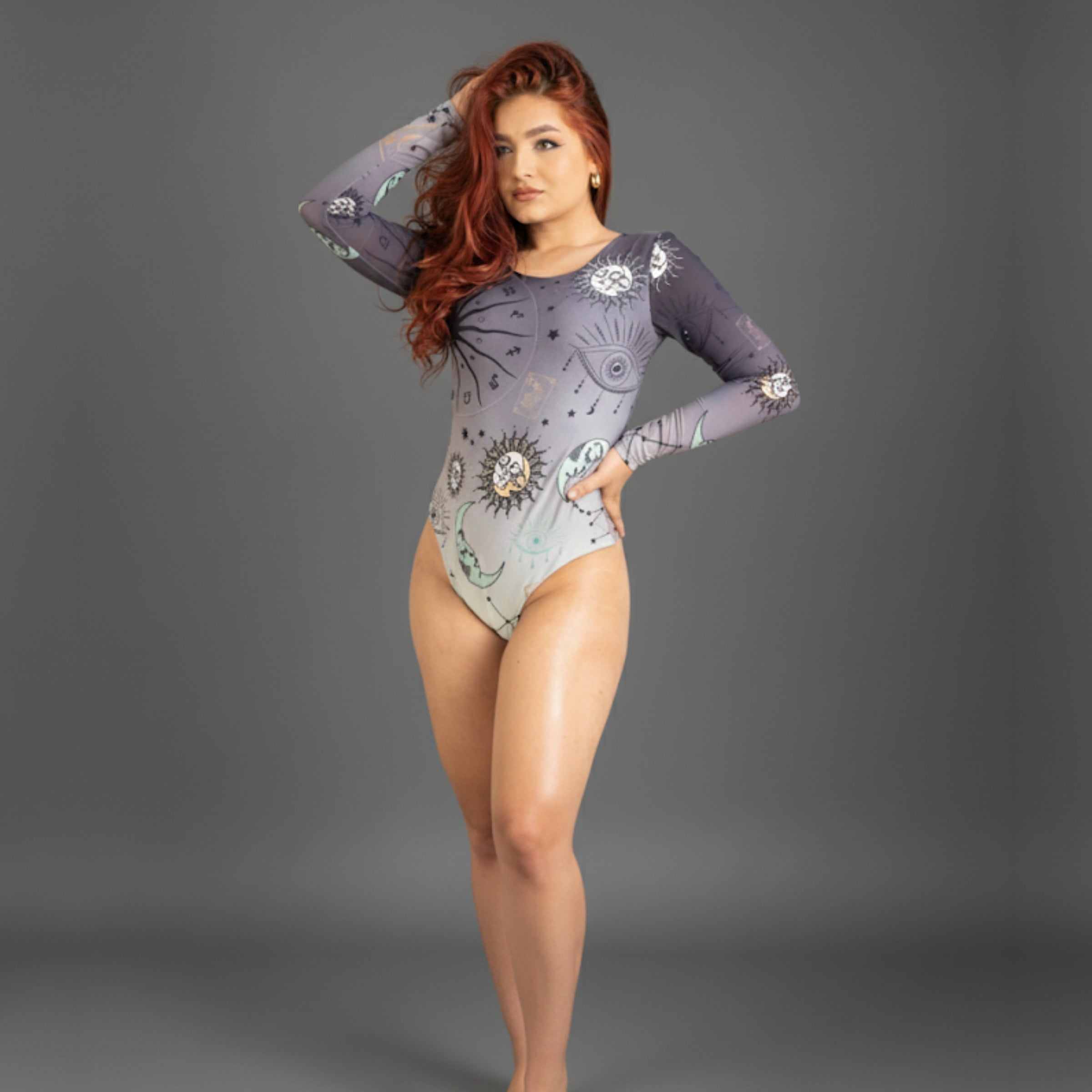 BODY MANGA LARGA ESTAMPADO
