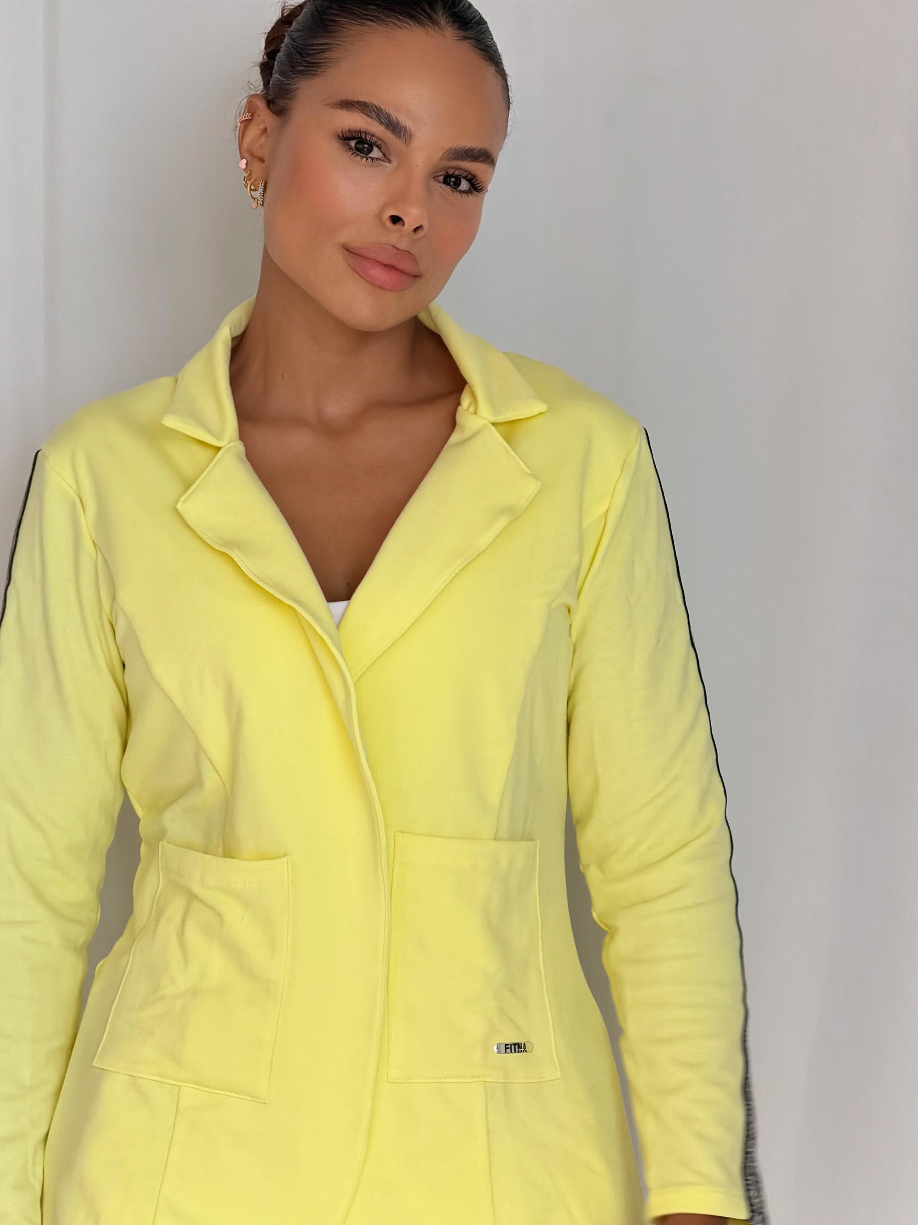 SET BLAZER CASUAL-CHIC AMARILLO