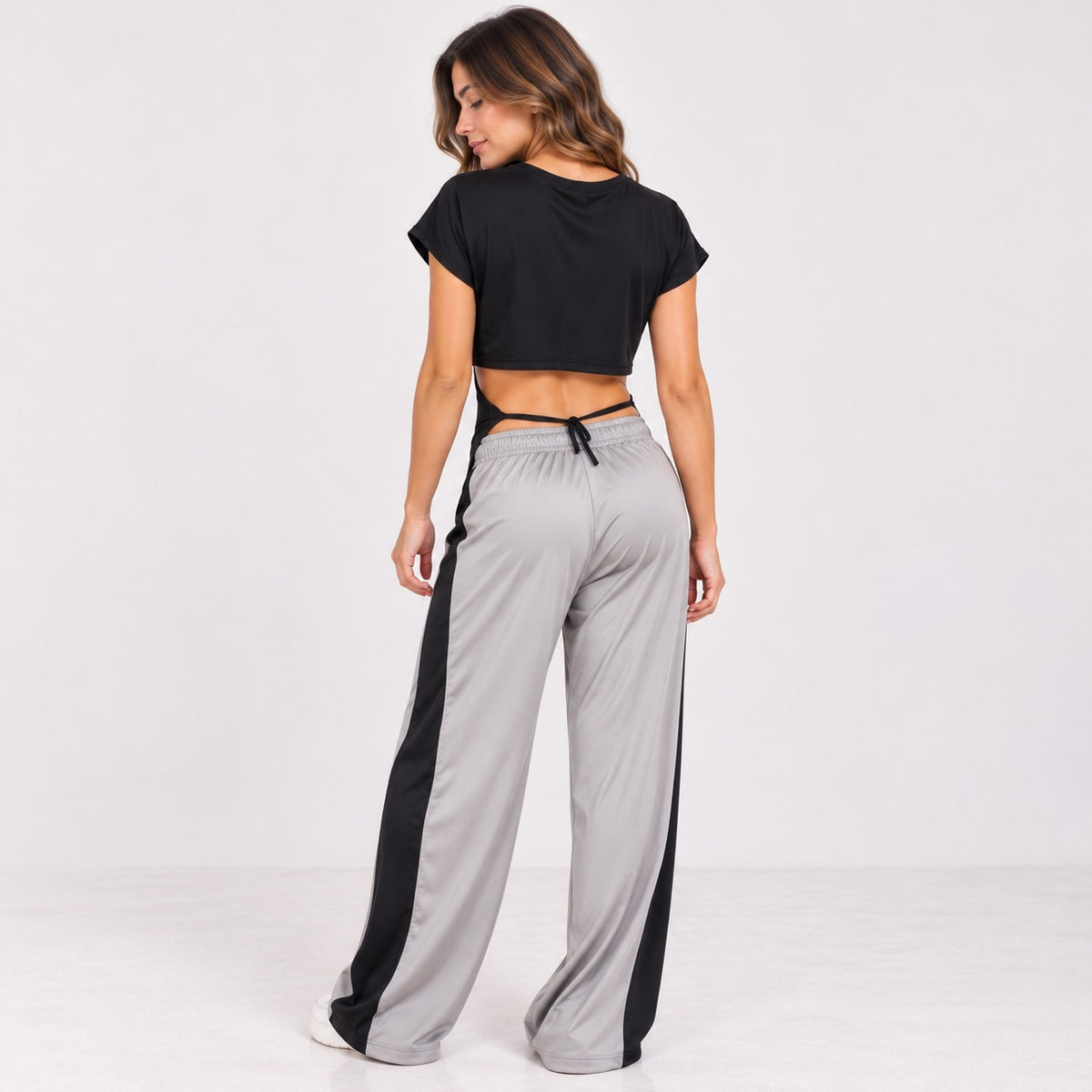 SET VIAJERO CRUZADO NEGRO/GRIS