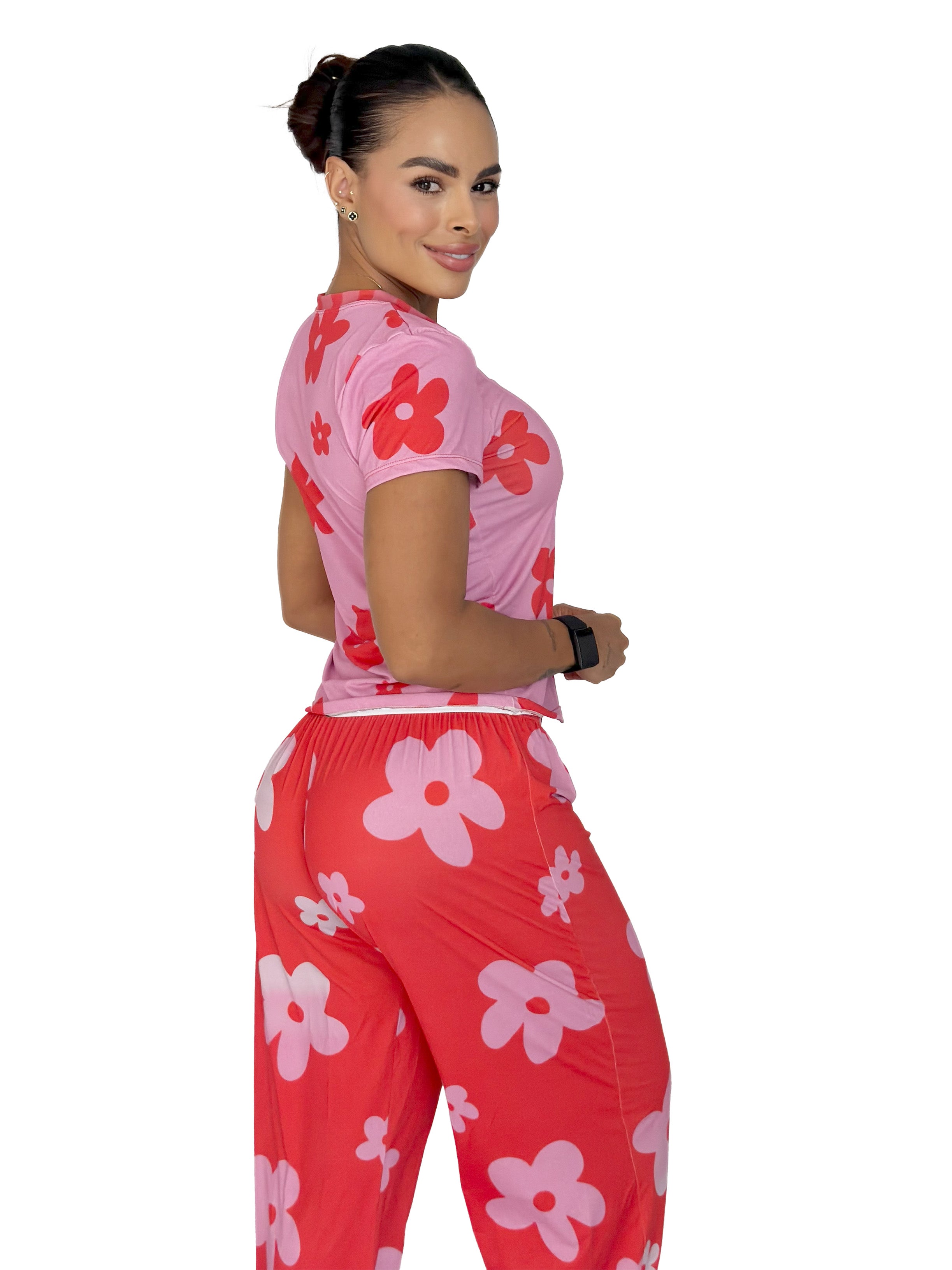 PIJAMA GATO ROJO