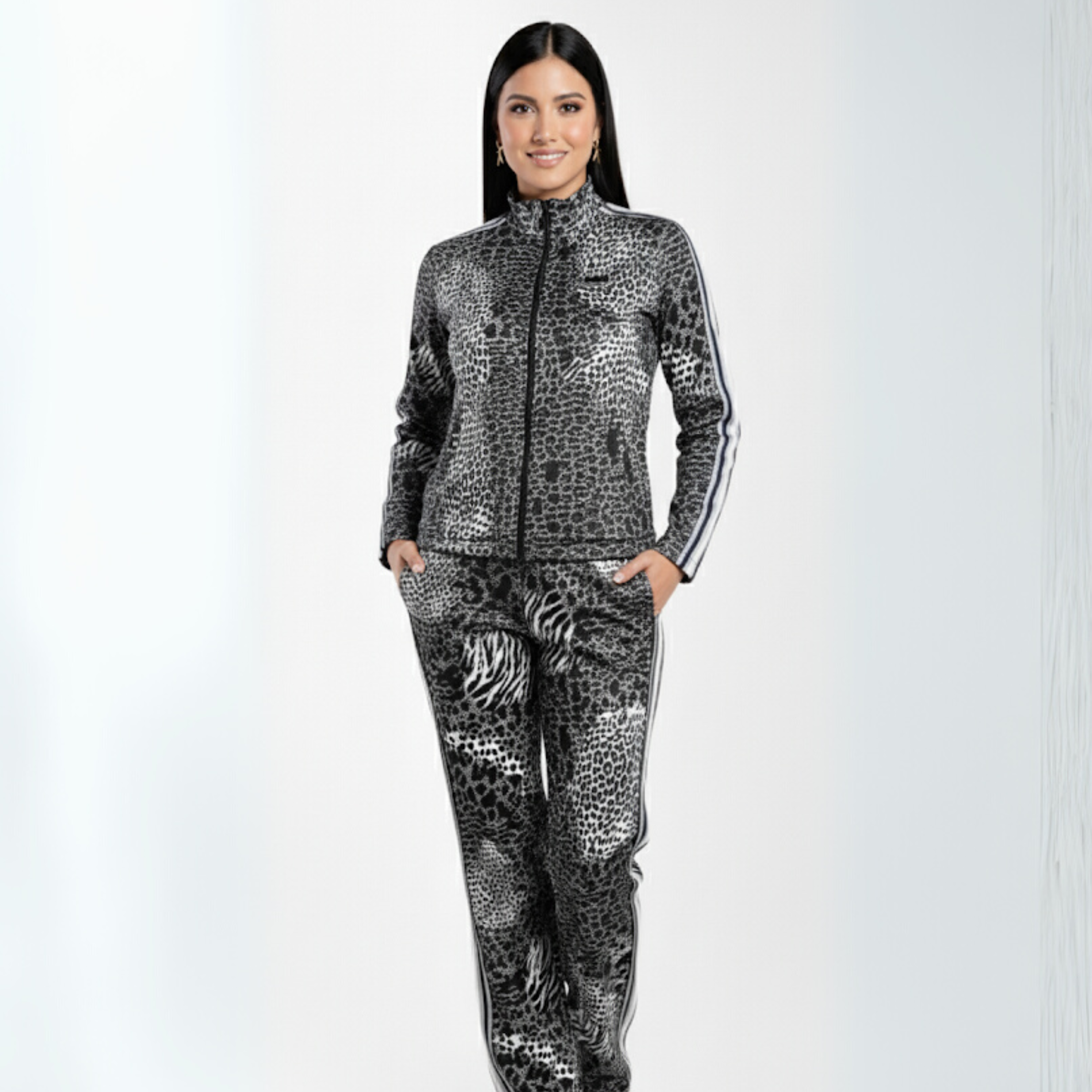 SET VIAJERO ESTAMPADO LEOPARDOS