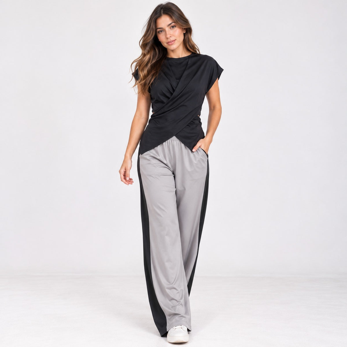 SET VIAJERO CRUZADO NEGRO/GRIS
