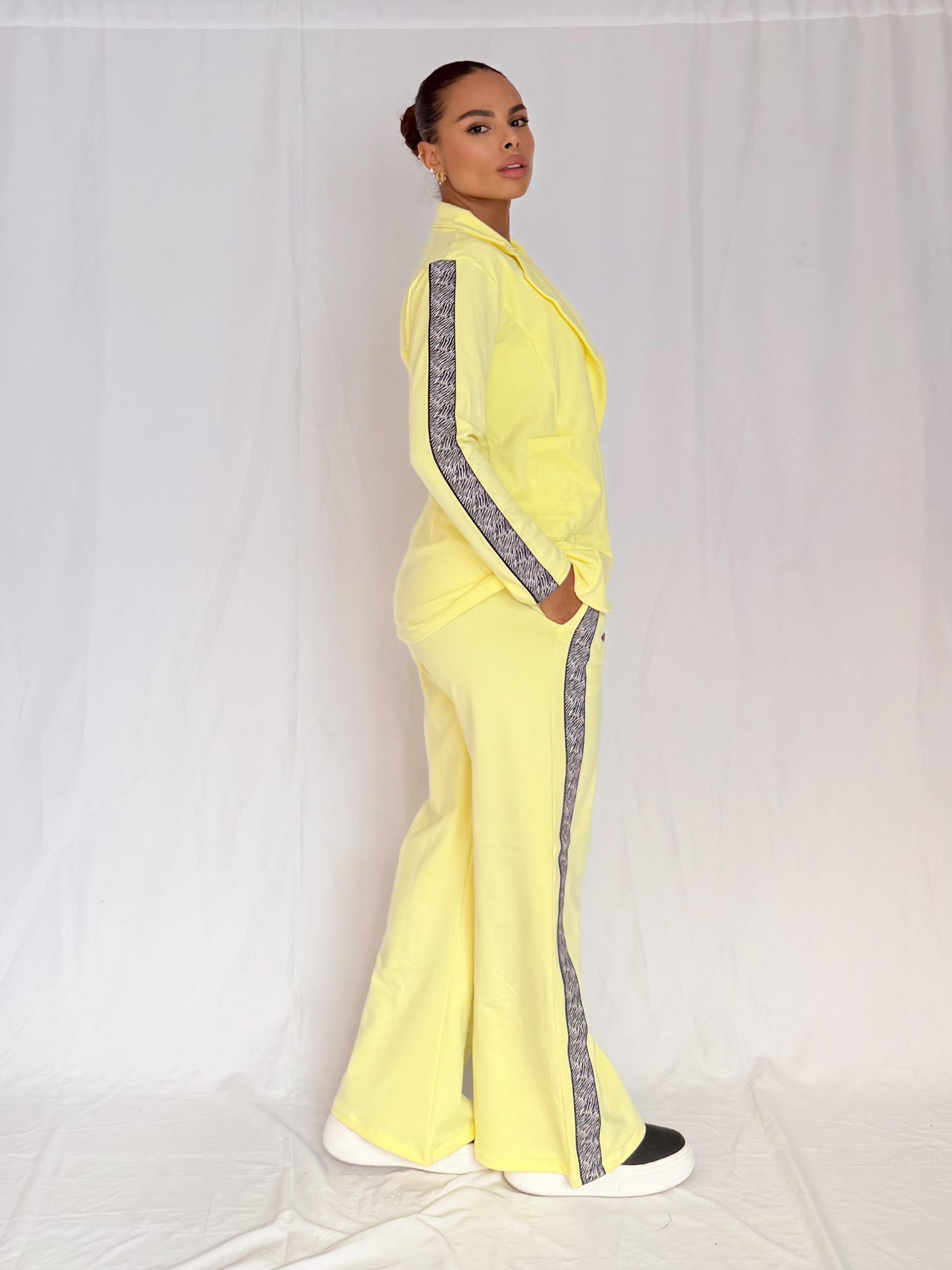 SET BLAZER CASUAL-CHIC AMARILLO