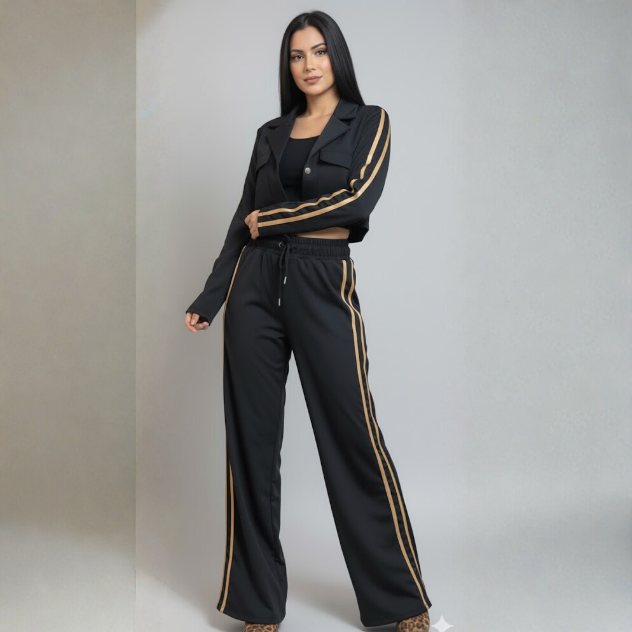 SET SEFORA ELASTICO DORADO