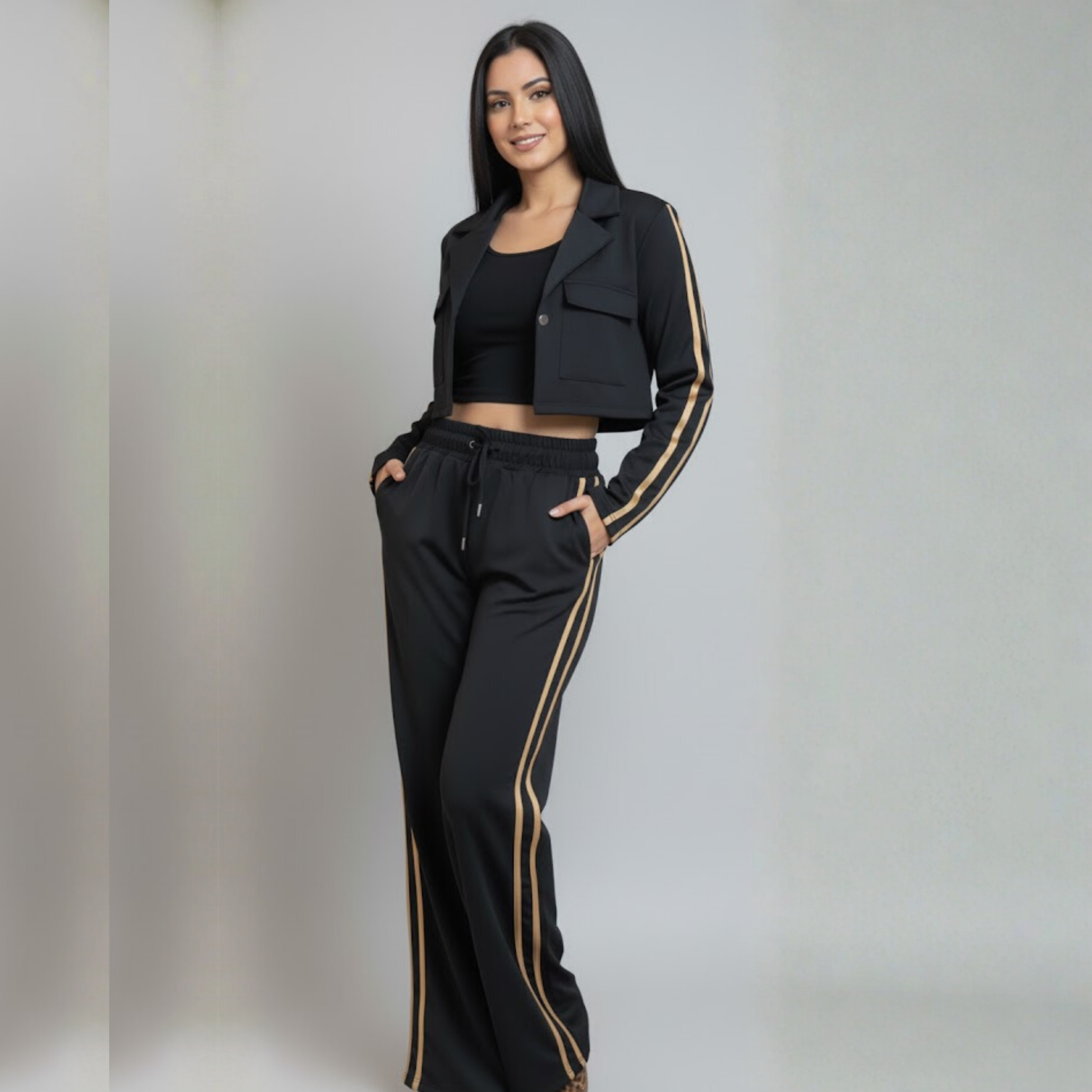 SET SEFORA ELASTICO DORADO