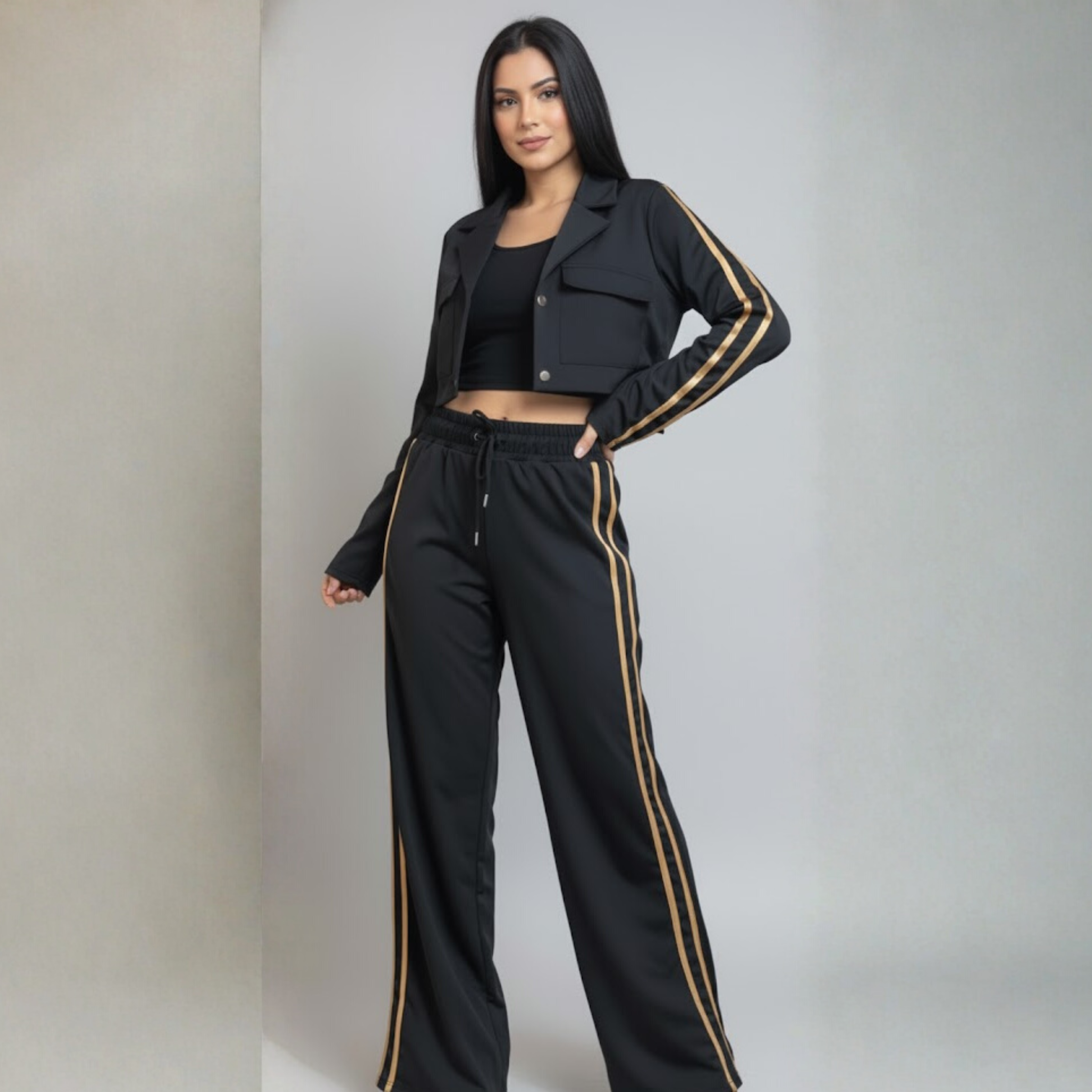 SET SEFORA ELASTICO DORADO