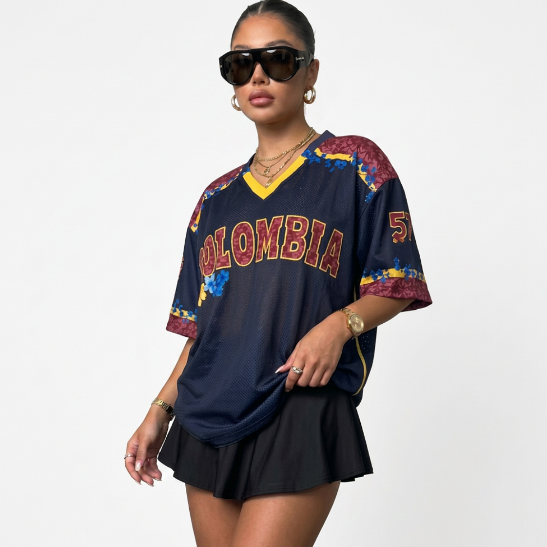 CAMISETA DE COLOMBIA FLORES - Envíos a partir del 4 de Junio