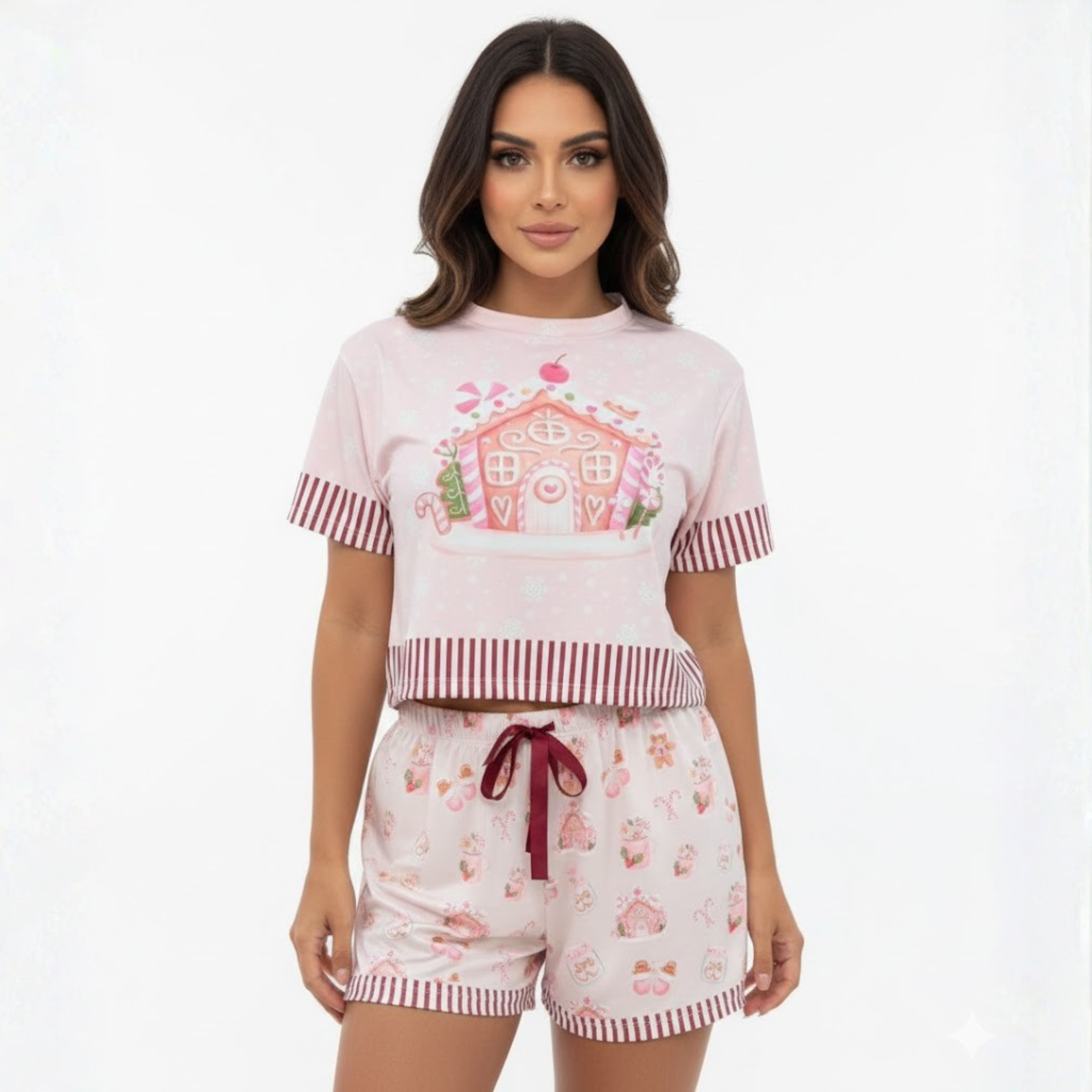 PIJAMA SHORT NAVIDEÑA