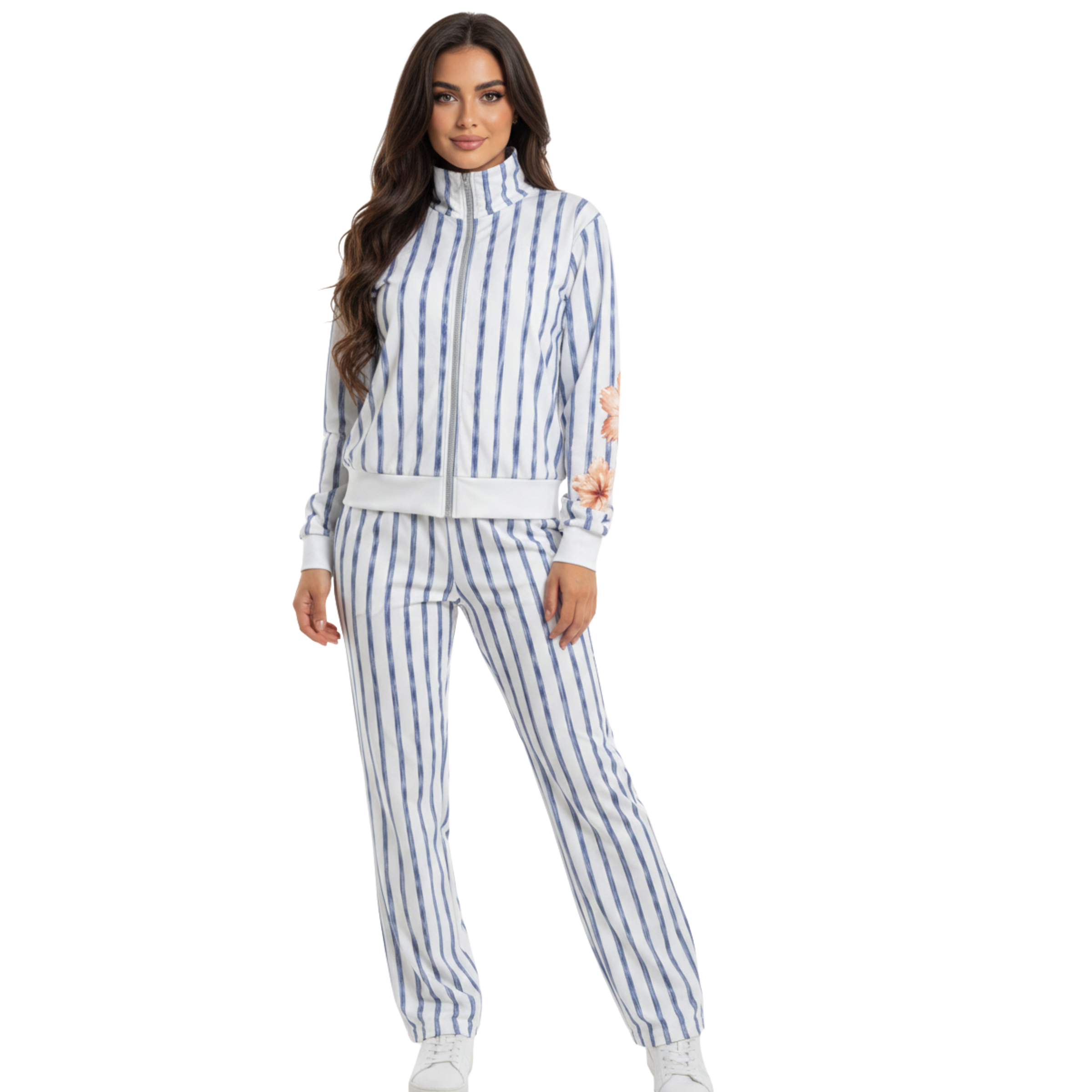 SET CHAQUETA PANTALON FLOR DORADA