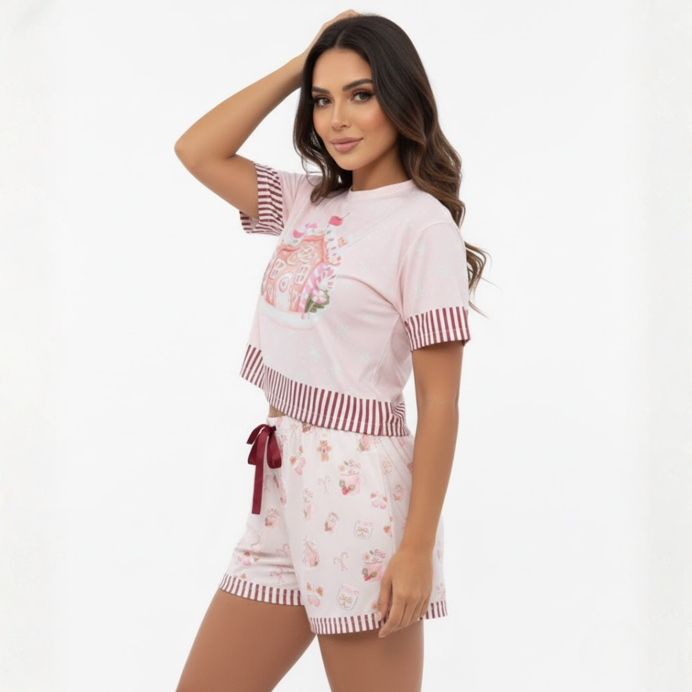 PIJAMA SHORT NAVIDEÑA