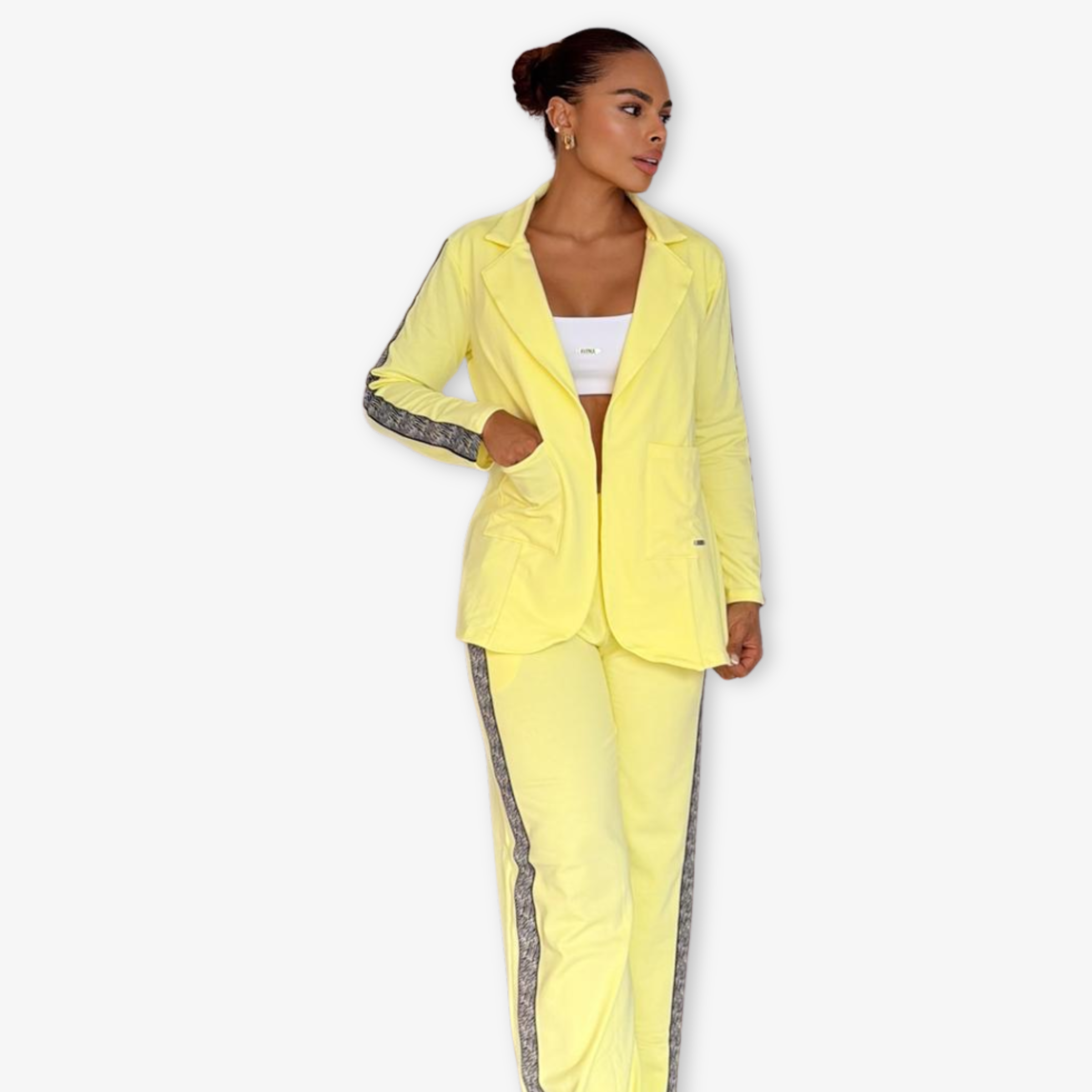 SET BLAZER CASUAL-CHIC AMARILLO