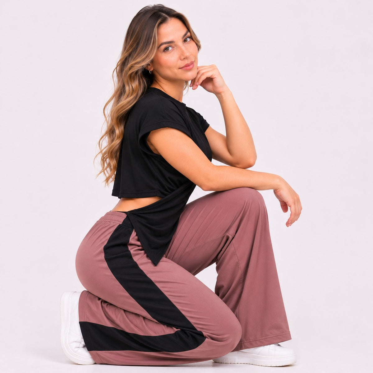 SET VIAJERO CRUZADO NEGRO/ROSA