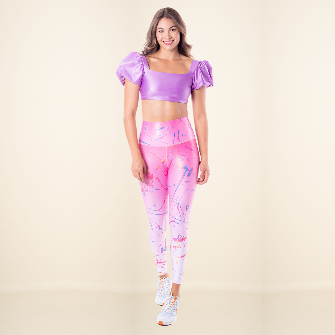 SET LEGGINS CROP TOP BOMBACHO