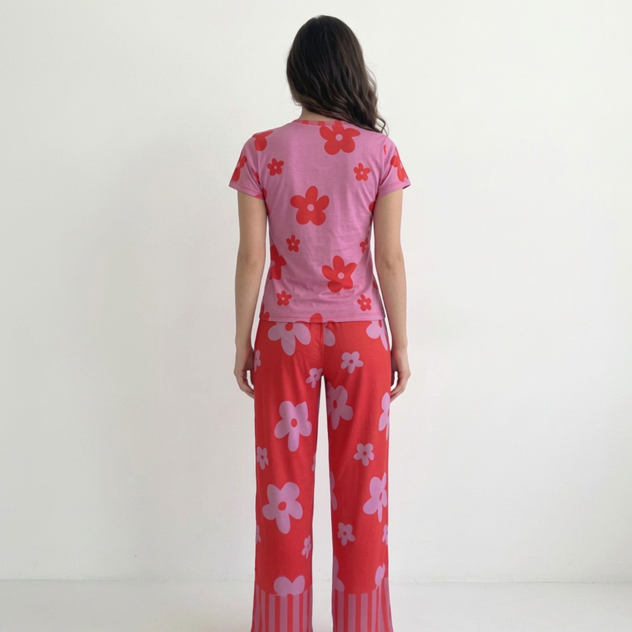 PIJAMA GATO ROJO