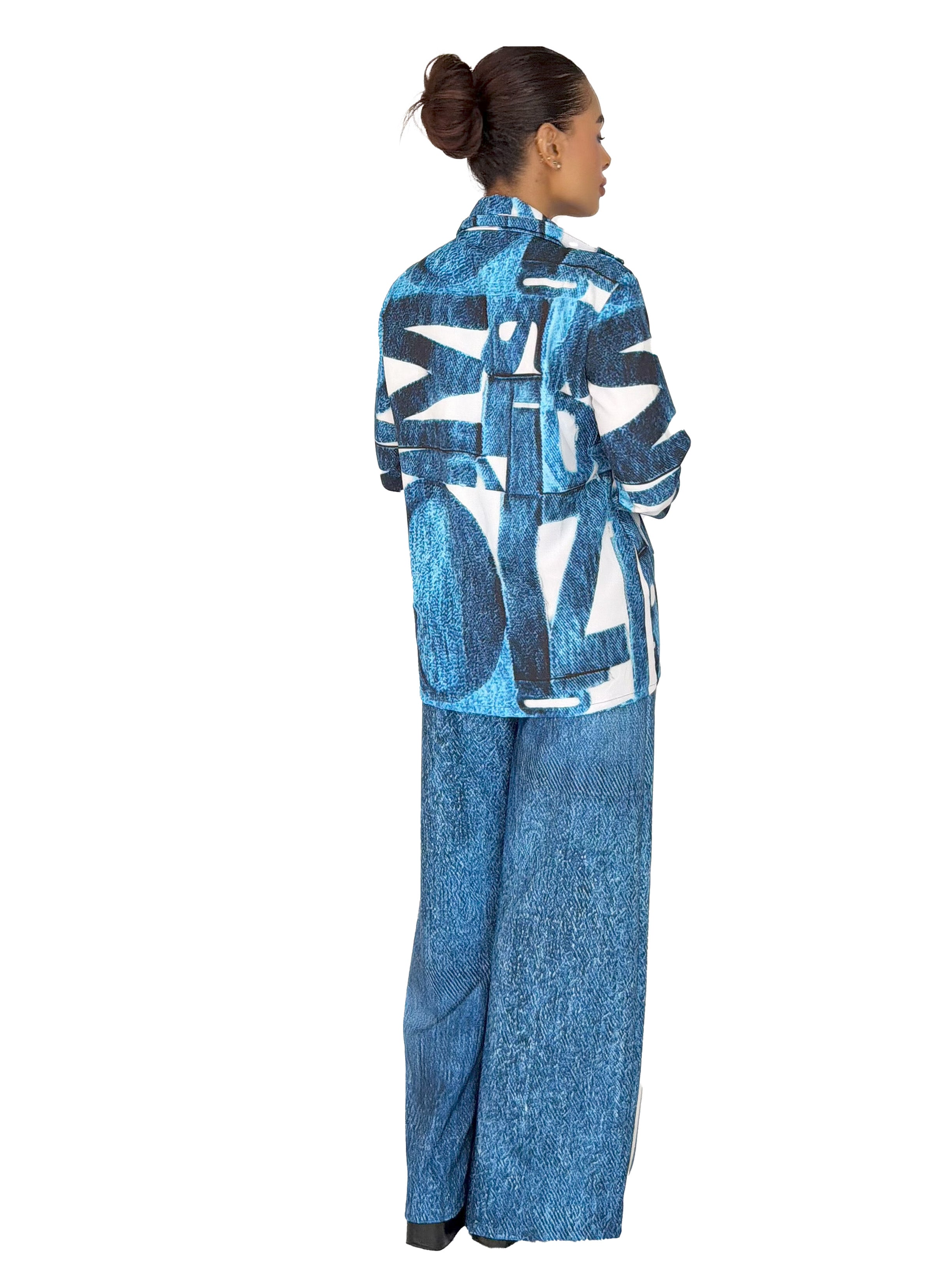 SET GLAMOUR DENIM BLUE