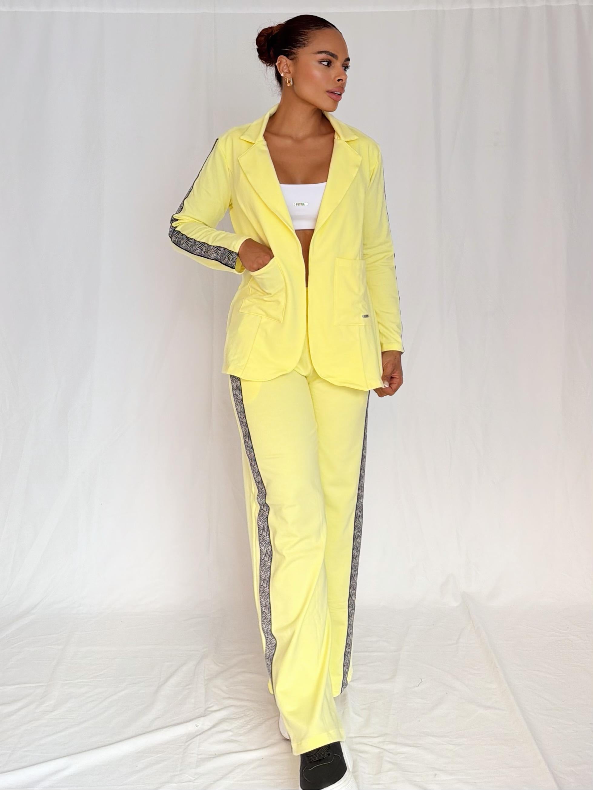 SET BLAZER CASUAL-CHIC AMARILLO
