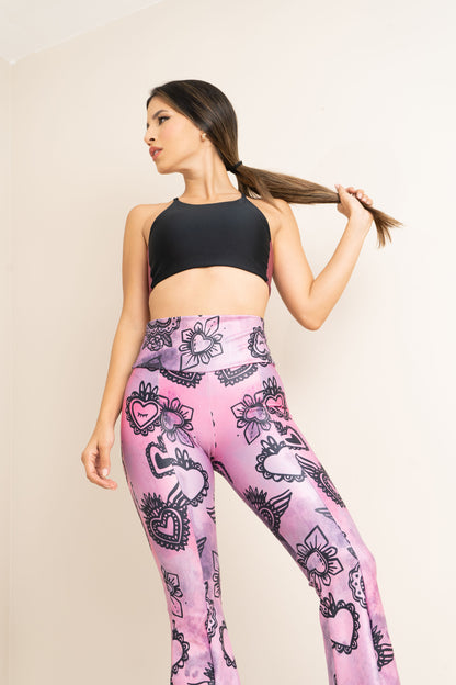 SET CON PANTALON BOTA CAMPANA ESTAMPADO