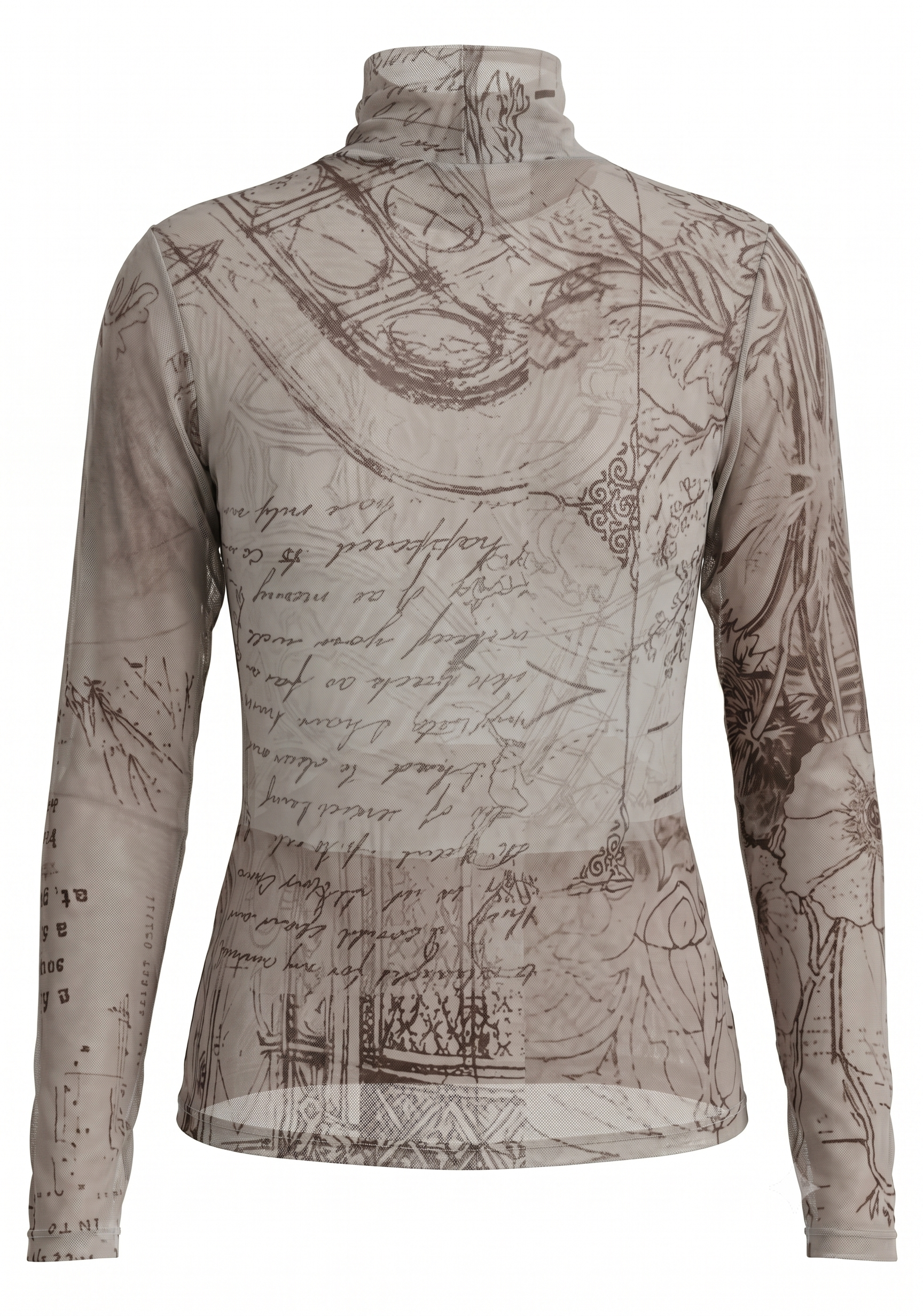 BLUSA MANGA LARGA EN MALLA LÍRICAS