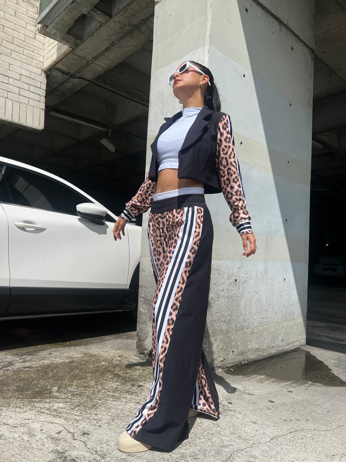 Set Dalila bleizer y pantalón estampado leopardo 🐆