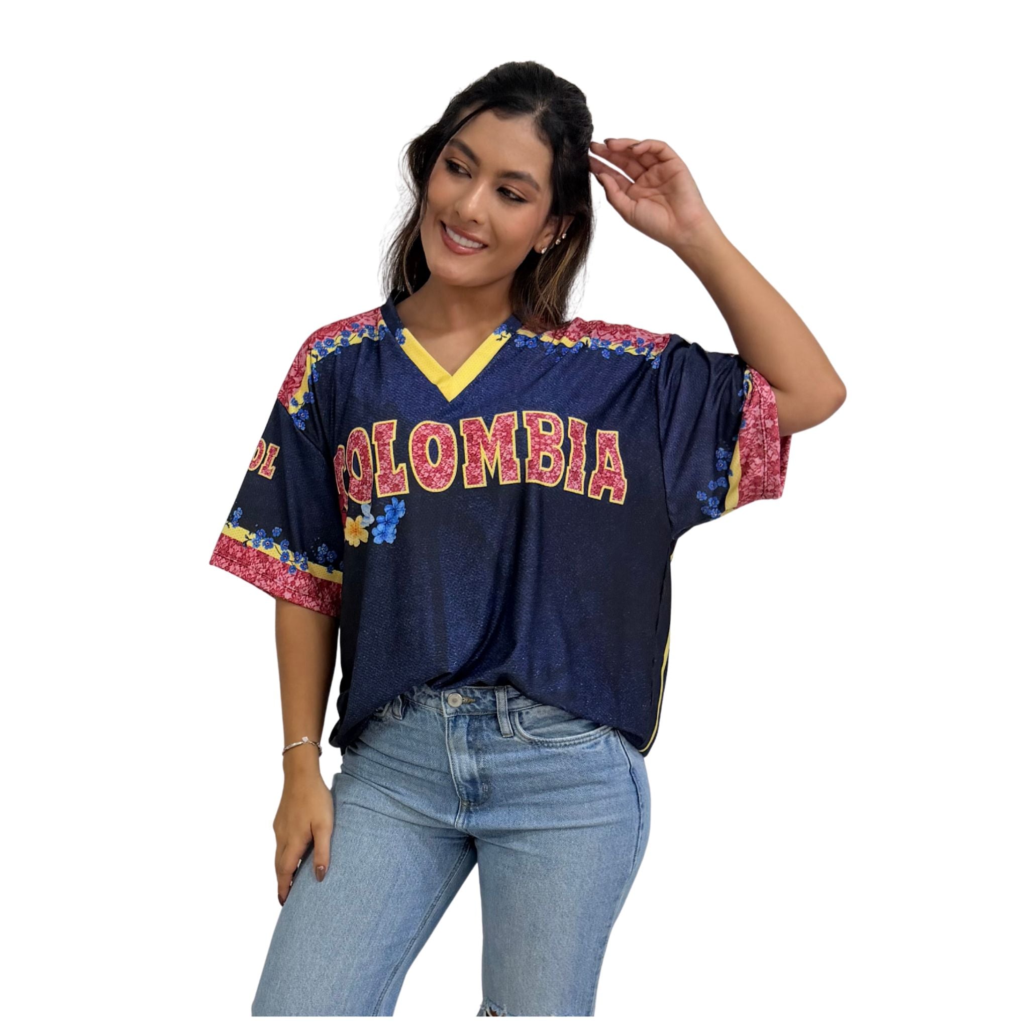 CAMISETA DE COLOMBIA FLORES - Envíos a partir del 16 de Junio