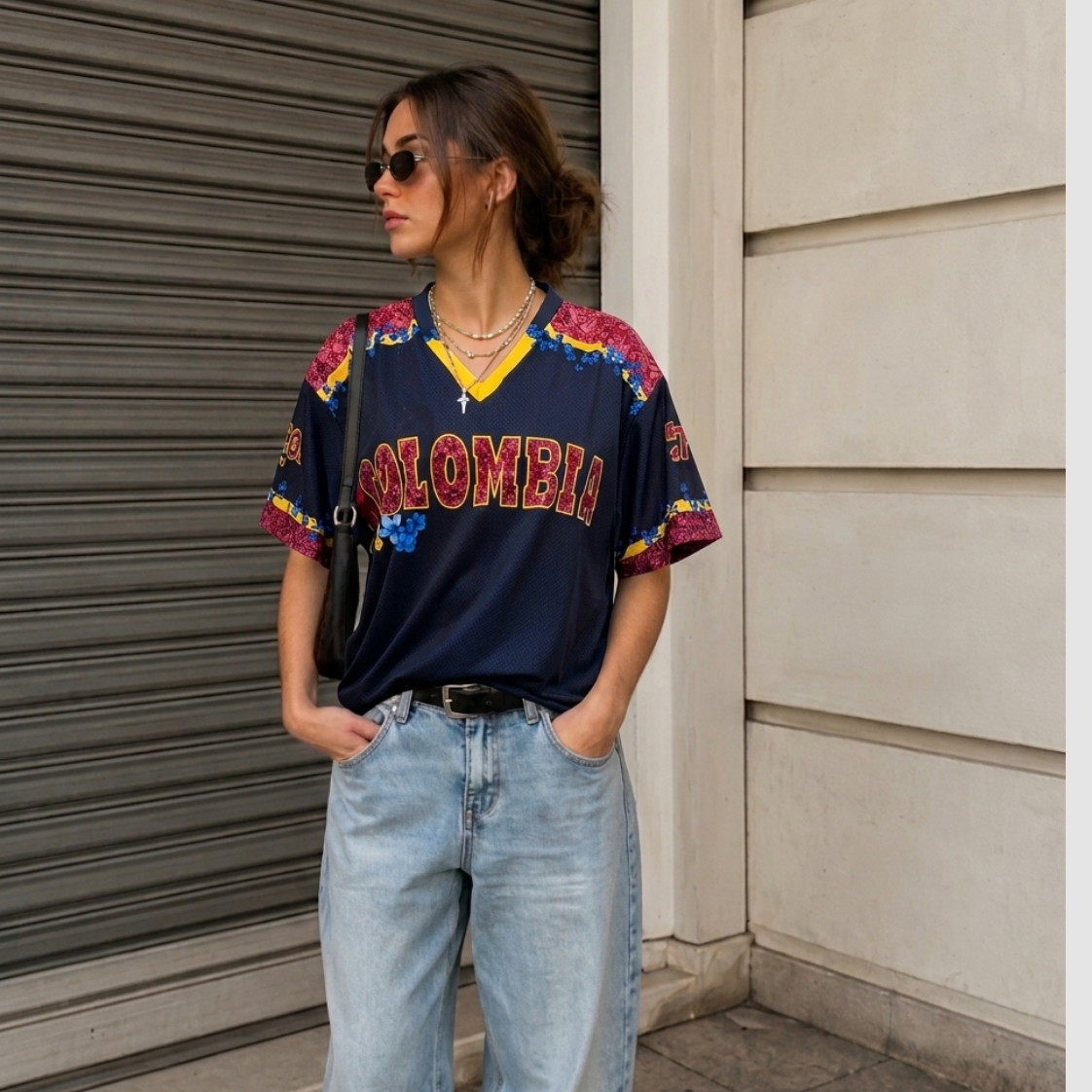 CAMISETA DE COLOMBIA FLORES - Envíos a partir del 4 de Junio