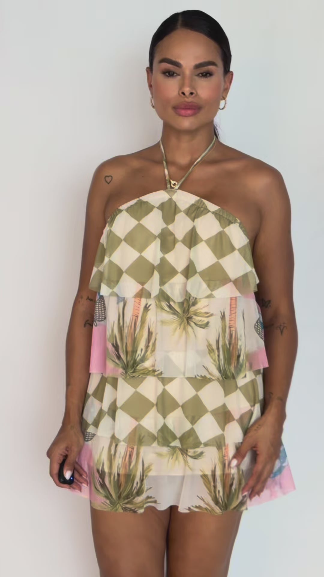 VESTIDO BOLEROS PALMERAS