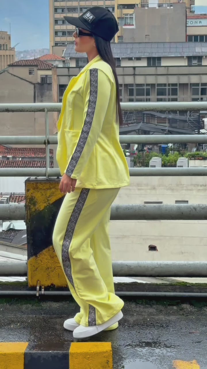 SET BLAZER CASUAL-CHIC AMARILLO