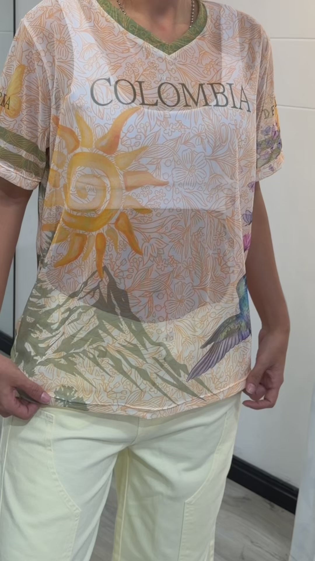 CAMISETA MALLA COLOMBIA